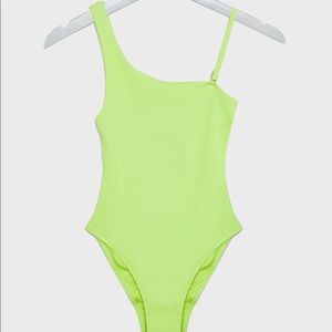 TopShop Green One Shoulder One Piece!